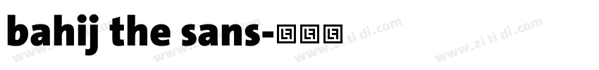 bahij the sans字体转换